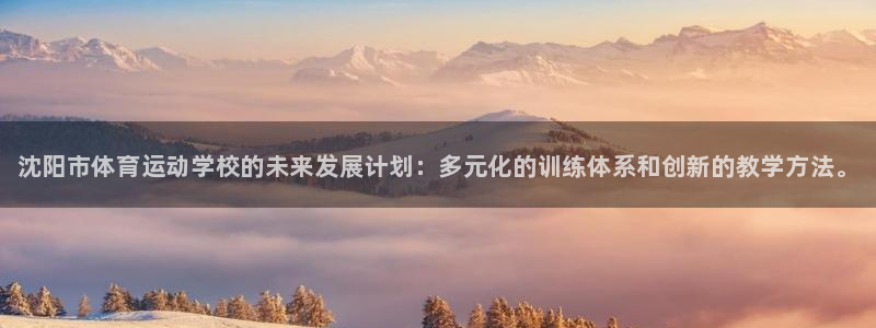 凯发官网下载平台：沈阳市体育运动学校的未来发展计划：多元化的